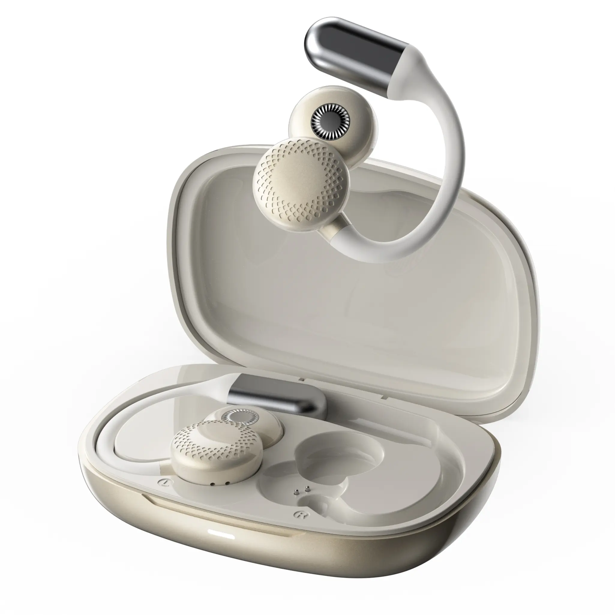 Bluetooth wireless over ear headphones-white