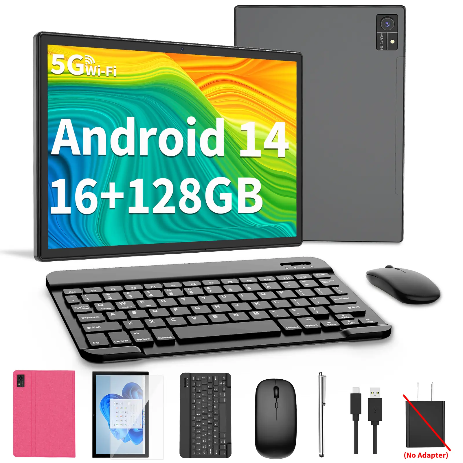 Relndoo Android 14搭載10インチタブレット 6Gb/128Gb SummerVibes】Relndoo Android 14 Tablet 10.1 inch with 16(8+8)GB+