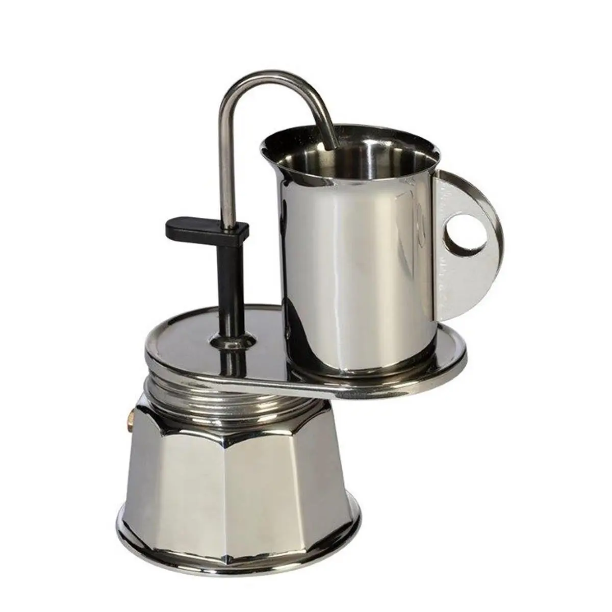 Moka Amica Bolzano Electric Espresso Maker - 4-Cup Capacity Coffee Equipment, 2 lbs Outdoor Model for Camp Kitchen, Campfire/BBQ Party Camping & Hiking Essentials, Espresso Coffee Machine