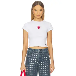 Hype and Vice Chicago Bulls Baby Tee in White