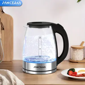 PANCERKA Electric Kettle, 1.8L Tea Kettle with LED Light, BPA-Free Hot Water Kettle, Auto Shut-Off Protection, Wide Opening Design for Easy Cleaning, Perfect for Tea and Coffee