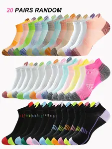 Women's Spring Summer Sport Socks, Sports Socks, Soft Cushioned Ankle Socks, Breathable Outdoor Running Casual Socks, 10/20 Pairs