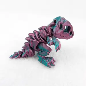 Articulated Skeleton T-Rex 3D Printed Fidget Toy - Multicolor!