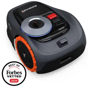 Segway Navimow i110N Robot Lawn Mower Perimeter Wire Free 1/4 Acre RTK+Vision Robotic Lawnmower, AI-Assisted Mapping, Virtual Boundary, APP Control, 58dB(A) Quiet, Multi-Zone Management
