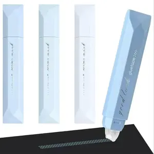 4pcs 360 Degree Rotating Dual-Sided Glue Pen, Large Capacity, No-Trace Adhesive, Ideal for Scrapbooks, DIY Crafts, Office Supplies, Double Sided Adhesive