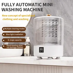 Portable Mini Automatic Washing Machine, Compact Design, Ideal for Dorms, Camping, Car Use, Lightweight, Fast Wash and Spin Dry, Easy to Clean Clothes