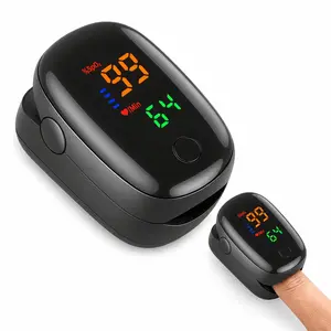 Classic Black Portable Fingertip Pulse Oximeter - OLED Dual-Color HD Display, Home & Gym Activity Companion with 8s Auto-Off Power Saving