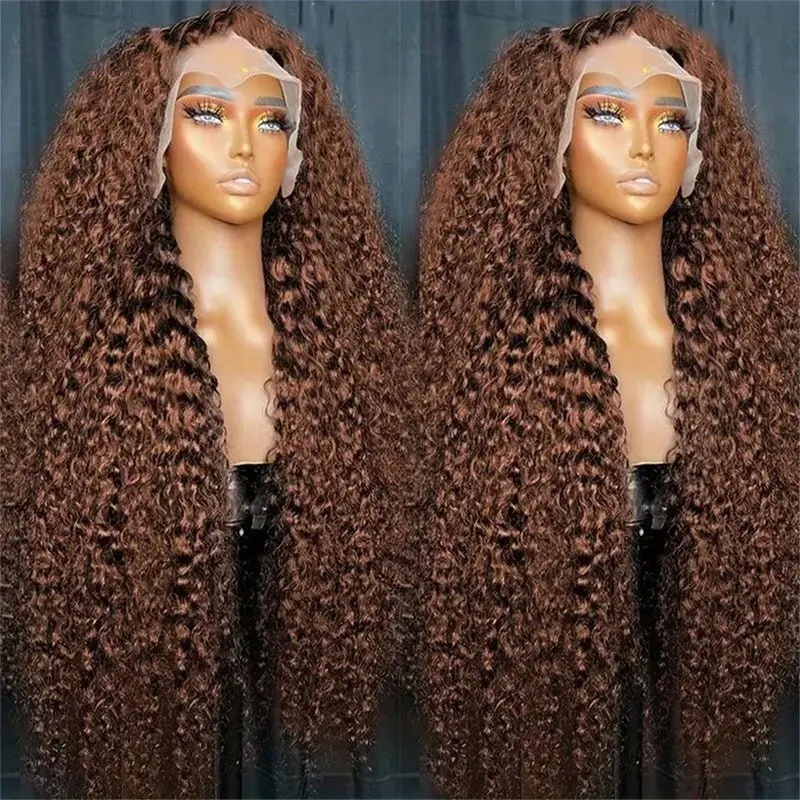 [NEW IN] Bling Hair 4# Pre Plucked 13x6 13x4 HD Lace Front Wig Deep Wave Human Hair Wigs Deep Curly 180% Denisty for Black Women with Baby Hair natural hairline  #SummerVibes