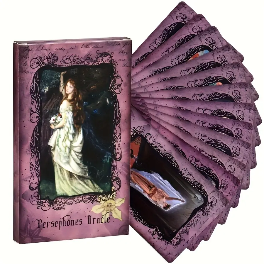 Mystery Hecate Oracle Cards, 22 Myth-Inspired Tarot Deck for Divination, Spiritual Guidance, Beginner & Enthusiast Gift, Halloween Birthday Present, Durable Tarot Cards
