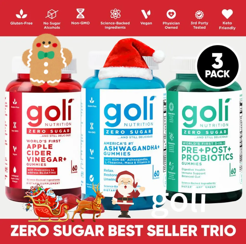 I thought these were a scam.. until Goli's 3-in-1 Gummiesactually worked. Zero sugar + debloat + calm + gut health?YES PLEASE.