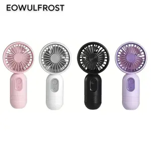Mini Portable Handheld Fan, USB Rechargeable with 3 Speeds, High-Velocity Personal Cooling, Button Control, Indoor & Outdoor Use