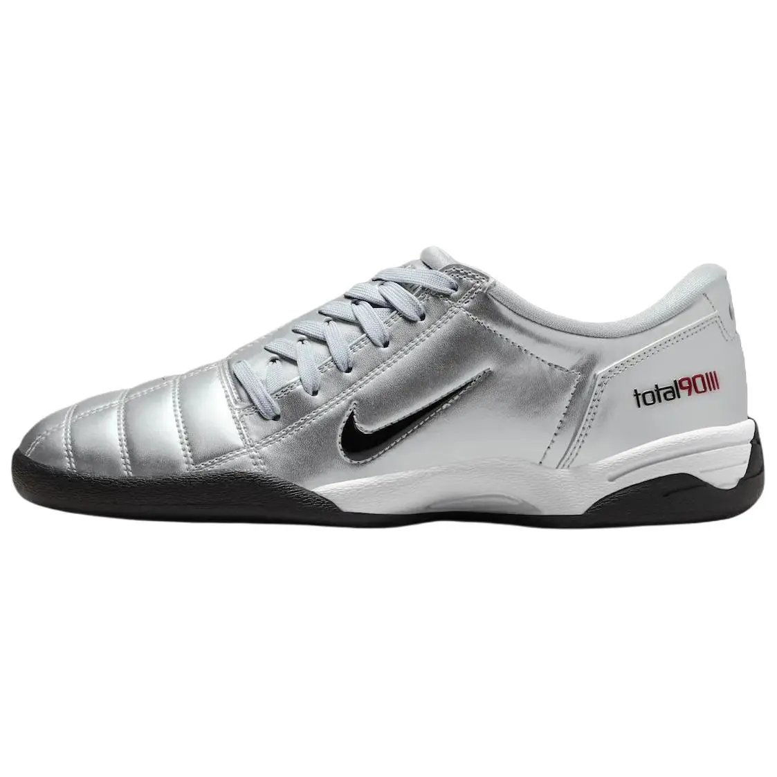 Nike Women's Total 90 3 SP Athletic Running Shoes, Metallic Silver & Red, Lightweight Cushioned Footwear with Breathable Mesh