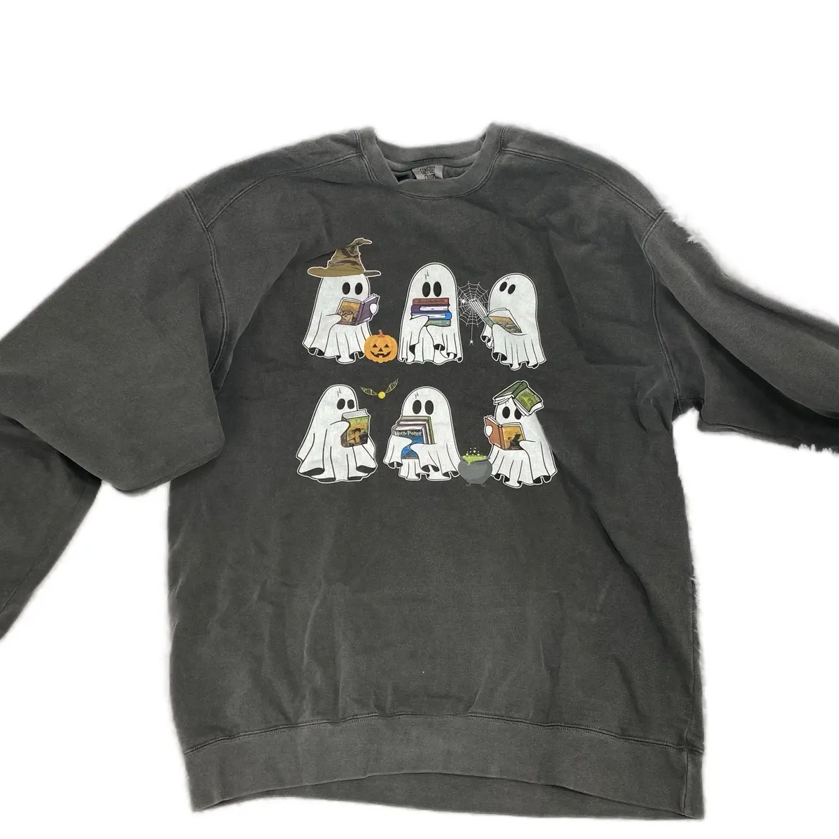 Vintage Halloween Wizard Book Sweatshirt