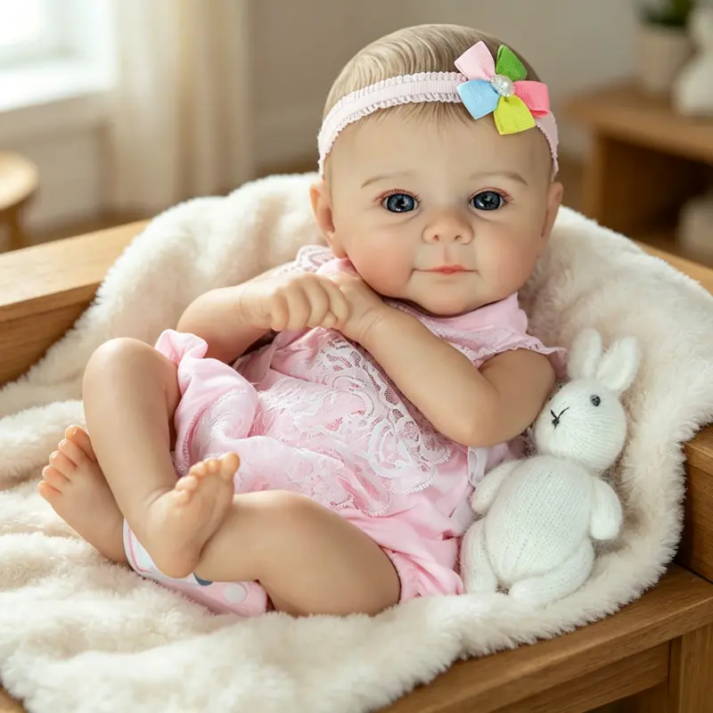 Lifelike Reborn Baby Dolls 20 Inch Full vinyl body Real Life Baby Dolls gifts for Mother's Day Valentine's Day Children's Day & Christmas