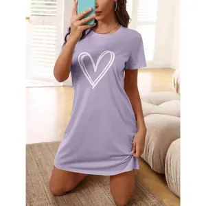 Women's short sleeved pajamas, soft, comfortable, breathable, casual home pajamas, elegant daily wear, pajamas