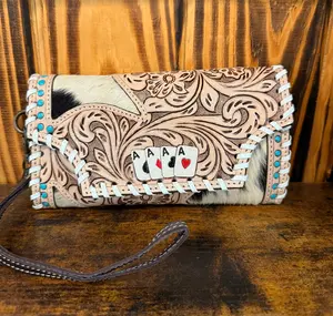 4 Aces Wallet/White Stitch