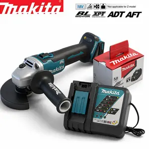 Makita DGA404 18V Cordless Angle Grinder 125mm High Power Brushless Cutting & Grinding Tool for Metal Wood Construction DIY Use Angle Grinder