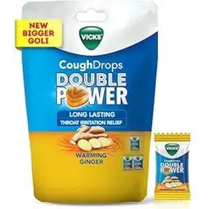 Vicks Cough Drops Double Power 25 Ct Warming Ginger Fast Relief for Cough and Throat nasal stick Vicks Cough Drops Double Power 25 Ct Warming Ginger Fast Relief for Cough and Throat nasal stick