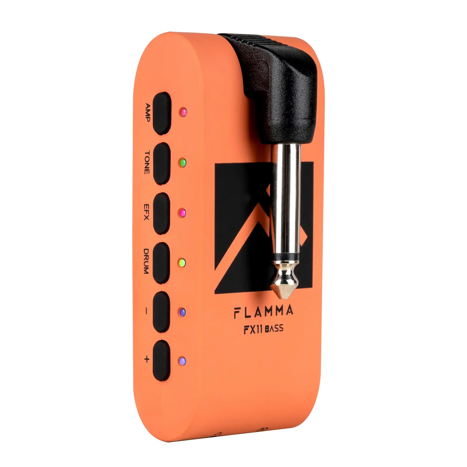 FLAMMA FX11 Portable Bass Headphone Amplifier - 7 Amplifier Models, 28 Drum Grooves, Built-in Effects, 5 Tone Colors, Bluetooth Connectivity, USB Audio Recording&Playback, OTG Function, Rechargeable Batteries