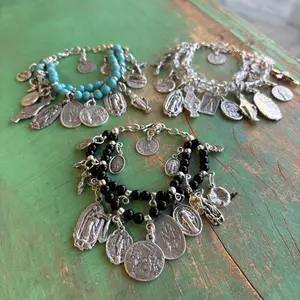 Saint Charm Beaded Bracelet