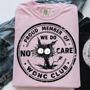 WDNC “We Do Not Care Club” Shirt – Funny Menopause Attitude Tee, Perimenopause Women’s Humor Top, Vintage Sarcastic Graphic Shirt