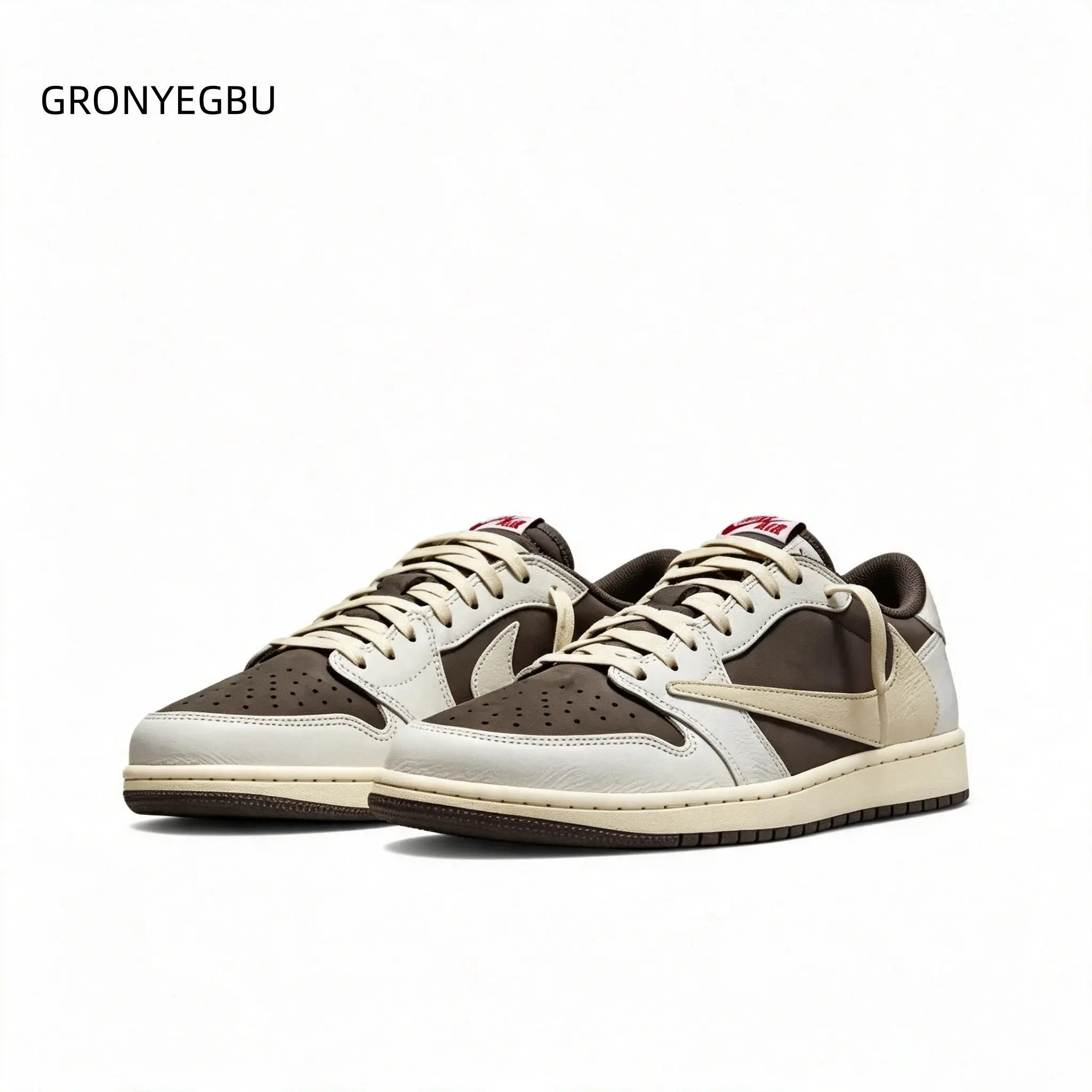 Men Suede Smooth Leather Low‑top Casual Sneakers Off‑White Dark Brown Beige Tone Vintage Cream Rubber Sole Daily Street Fashion Footwear