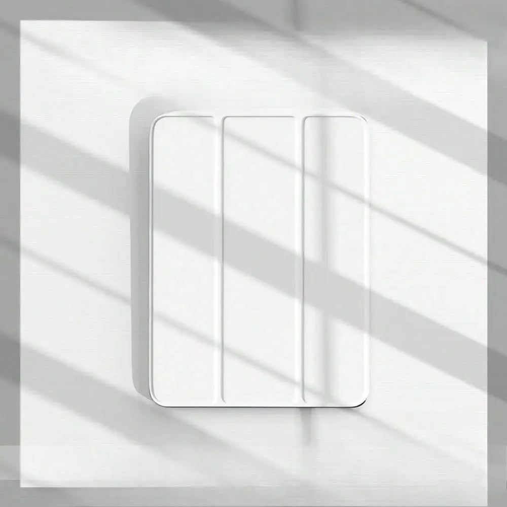 New iPad Triple-Fold High-Transparency Shockproof Protective Case for iPad Pro 2025. Compatible with Air 6/5/4 tablets (2020, Pro 11), featuring a pen slot. Also works with Samsung iPad S6/S7/S8/S9/S10/A7/A8/A9. Lightweight, stylish, and minimalist.