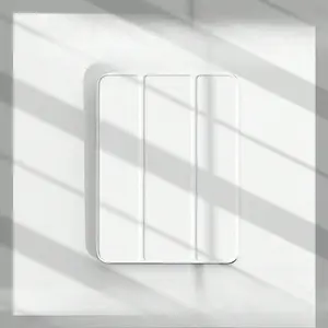 New iPad Triple-Fold High-Transparency Shockproof Protective Case for iPad Pro 2025. Compatible with Air 6/5/4 tablets (2020, Pro 11), featuring a pen slot. Also works with Samsung iPad S6/S7/S8/S9/S10/A7/A8/A9. Lightweight, stylish, and minimalist.