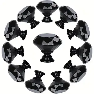 4pcs Crystal Drawer Knobs, Suitable for Cabinets, Dressing Tables, Drawers, Kitchen Furniture, Best Home Decorations