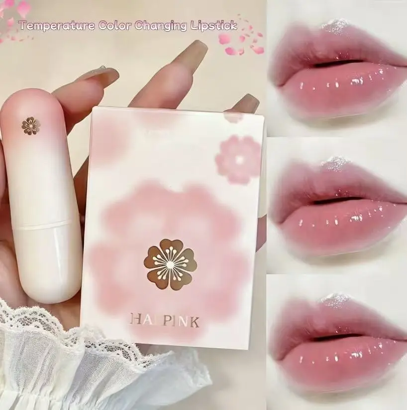 Color Changing Lip Tint Set, 3pcs Moisturizing Petal Formula for Hydrated, Long-Lasting Glossy Lips, Waterproof for Adults, Moisturizer, Cosmetic