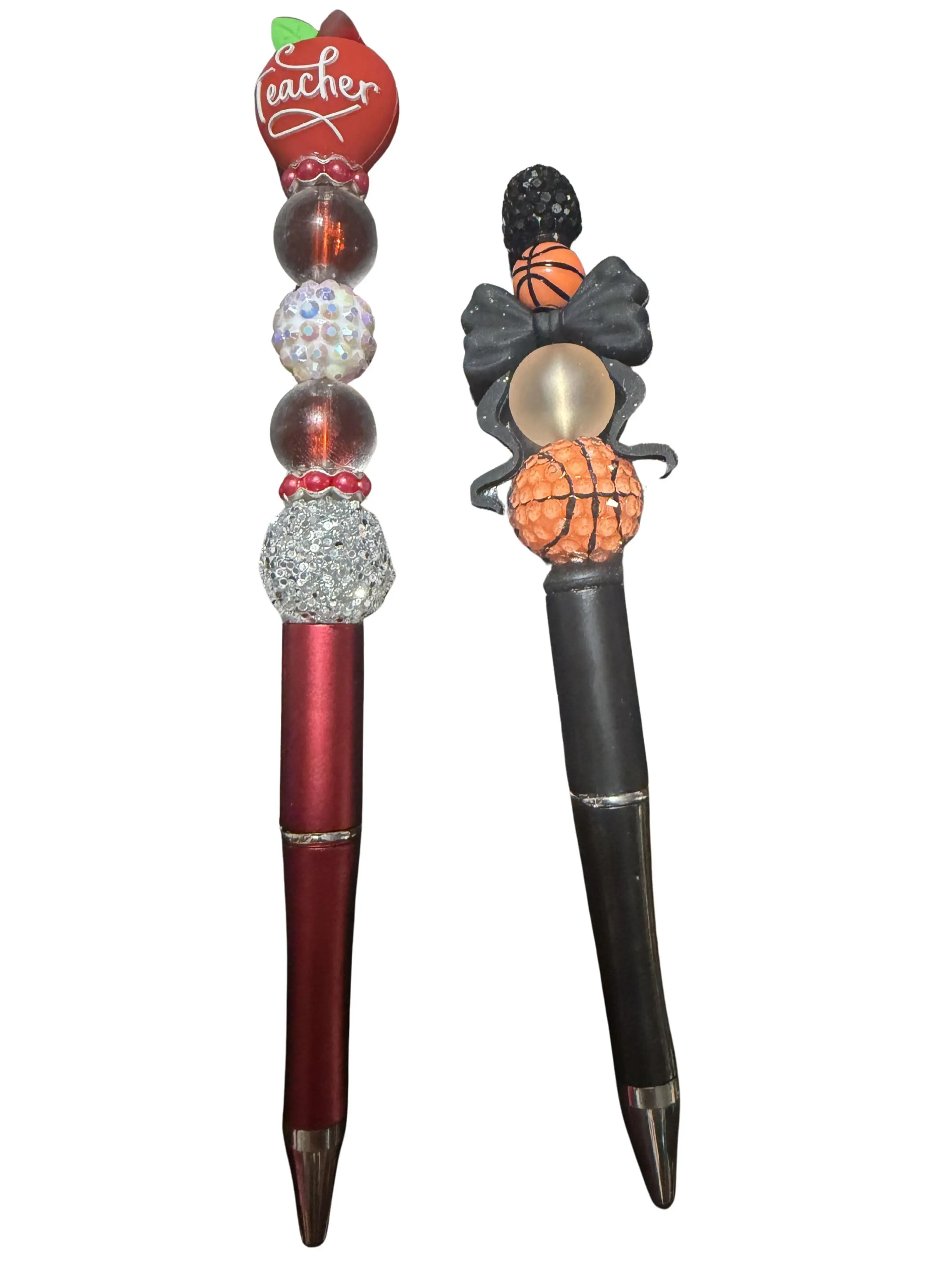 Bling Decor Refillable Ink Pens - Glamorous Luxury Sparkle Writing Office Stationery, Suitable for Home Use & All Ages Aesthetic Pens College Student Pen Replaceable Ink Pen Reusable Pen