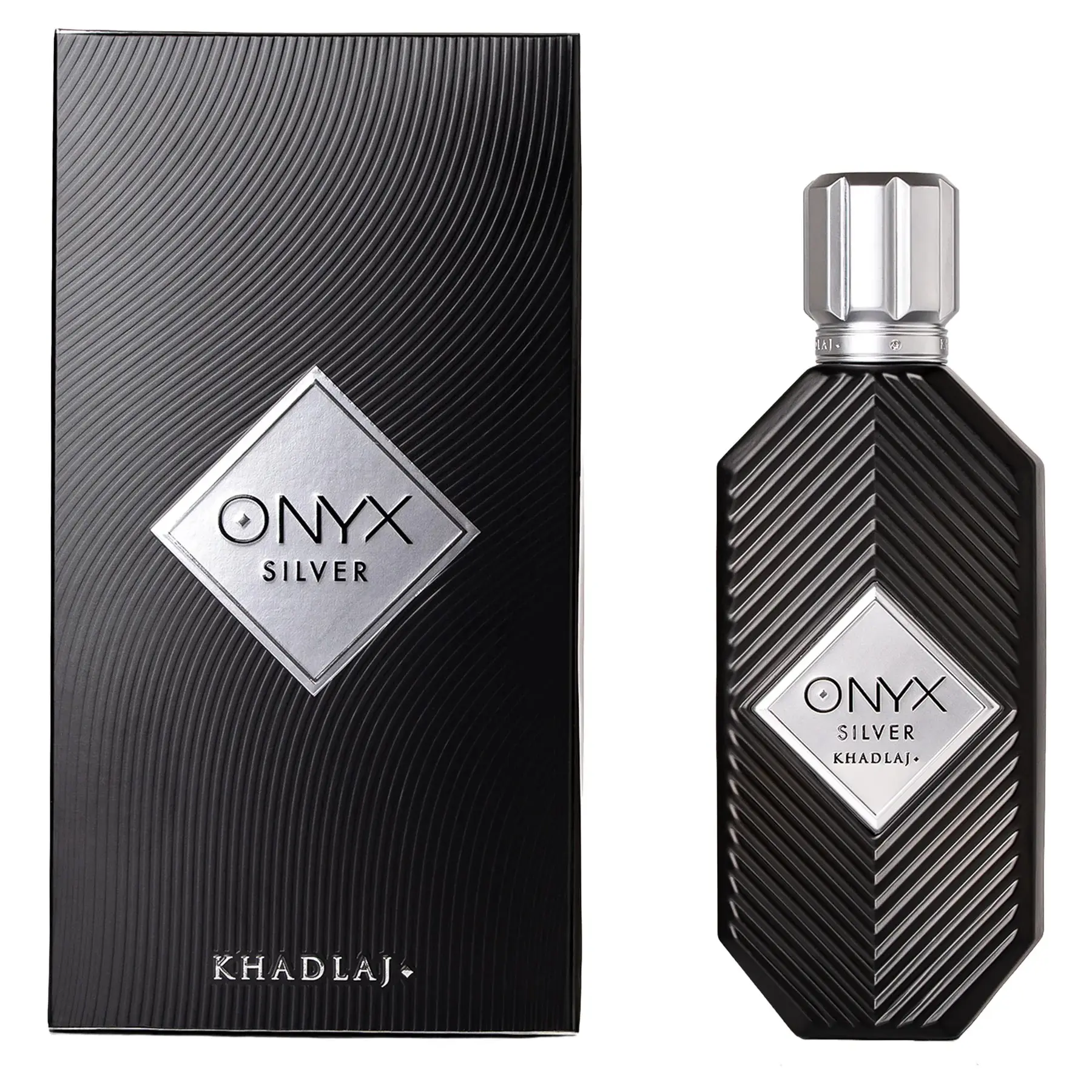 Khadlaj Onyx Silver Eau de Parfum Spray for Men 3.4 Ounce Intense Scent Perfumes Edp Khadlaj Onyx Silver Eau de Parfum Spray for Men 3.4 Ounce Intense Scent Perfumes Edp