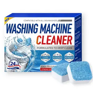 Washing machine cleaner scale remover 24 tablets, household cleaner, deodorizing, cleaning the inner cylinder, shopping on Black Friday, Christmas, Deep Cleaning Descaler, Washer