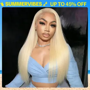 STERLY 200% Density #613 Blonde 13x6 Long Straight Full Lace Frontal Body Wave Wigs Fashion Color blonde Wig Smooth HD Transparent Lace Front Wig #Summervibes #tiktokshopmemorialday