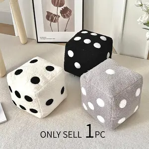 Dice Shaped Throw Pillow, 1 Count Creative Decorative Cushion, Soft Comfortable Pillow for Home Living Room Bedroom Sofa Bed, Soft Cushions, Durable Cushions