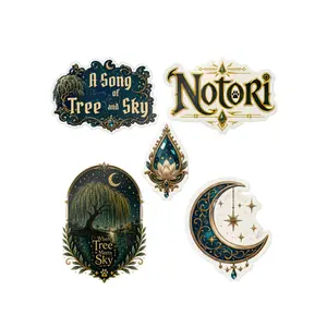 A Song of Tree and Sky Aesthetic Adhesive Stickers Pack, DIY Scrapbooking & Stamping Stickers for Toys & Hobbies, Adhesive Stickers Stickers