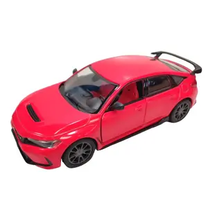 KINSMART 1:38 scale 2024 Honda Civic Type R diecast model toy car 5 inches long