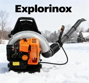 Explorinox Snow blower 1 Set Leaf Blower 2-Stroke Engine Multi-purpose 63 Cubic Centimeter High Strength Snow Blower for Outdoor