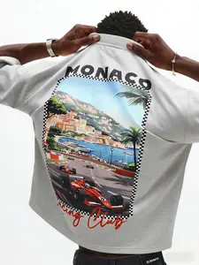 🏎️ Monaco Racing Club Oversized T-Shirt | Retro F1 Graphic T-Shirt | Retro Streetwear | Checkered Edges | Y2K Aesthetic | Soft Cotton Blend | Summer Casual Wear | #F1Fashion #Streetwear #Y2KStyle#tiktokshopspringglowup