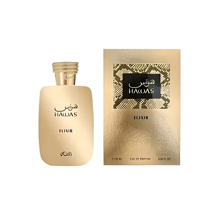 Rasasi Hawas Elixir 100ml Eau de Parfum Spray | Vanilla Aromatic Green | Notes