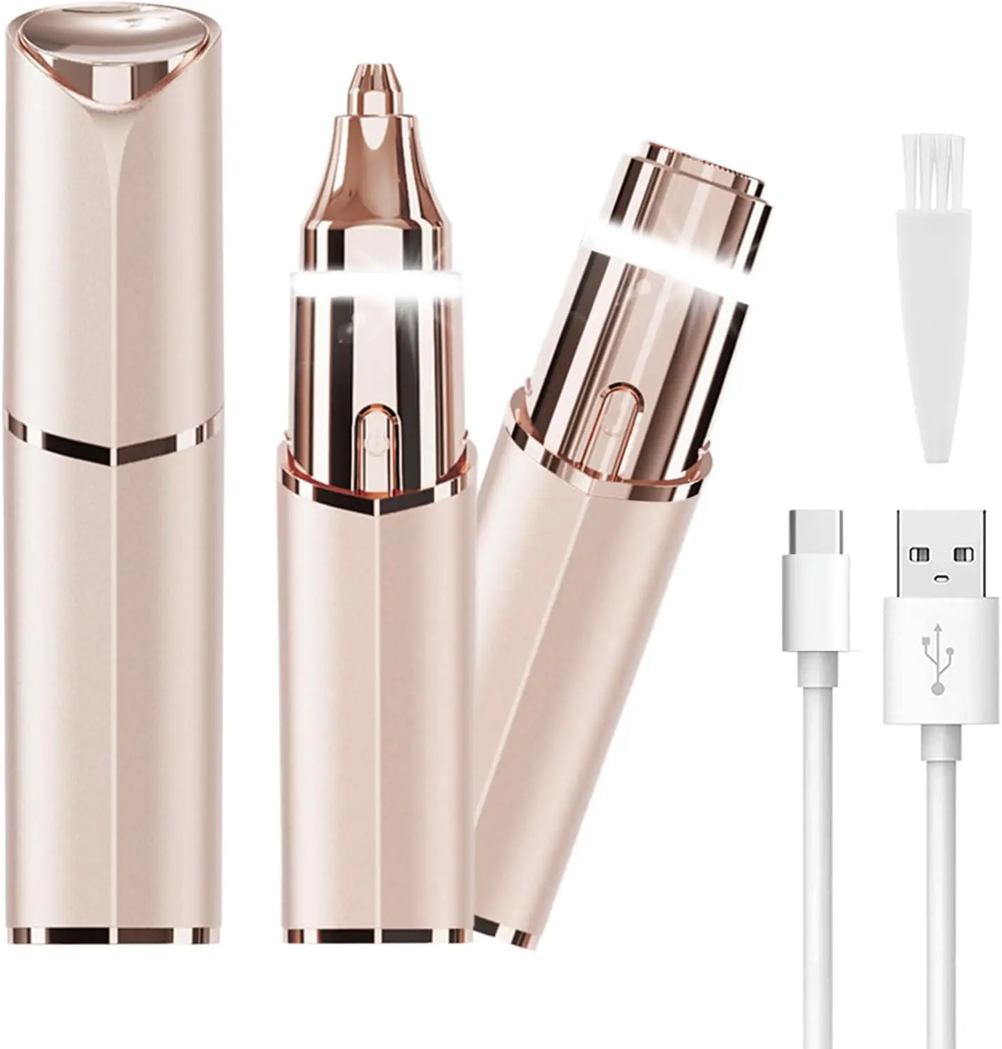 Electric eyebrow trimmer, painless automatic eyebrow trimmer, nose hair trimmer, rechargeable model
