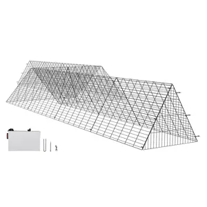 VEVOR Chicken Tunnels,  287 x 78.7 x 24.2 inch(LxWxH) Chicken Tunnels for Yard, Portable Chicken Tunnels for Outside with Corner Frames, 2 Sets, Suitable for Chickens, Ducks, Rabbits