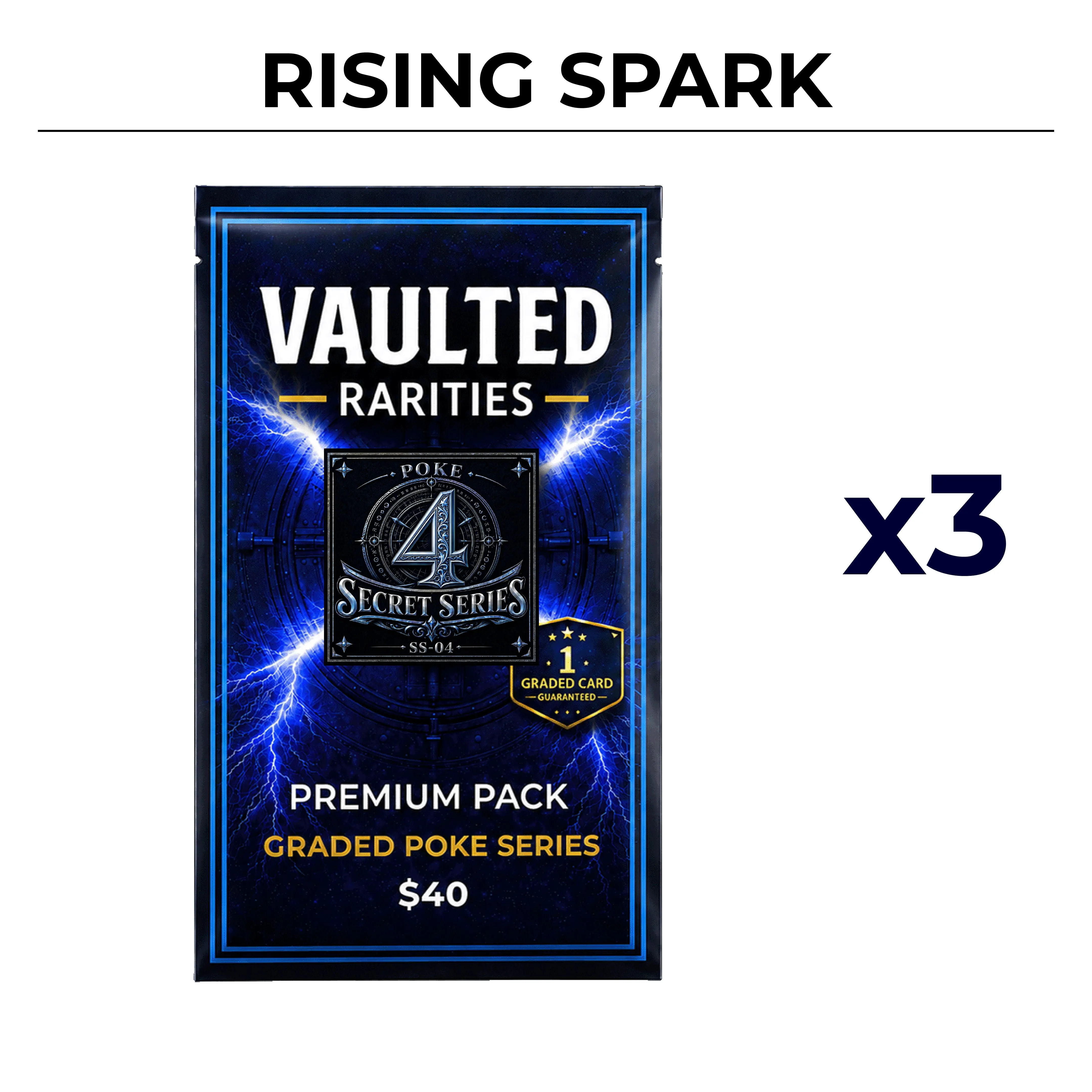 Vaulted Rarities - 3x POKE SS4 Premium Pack
