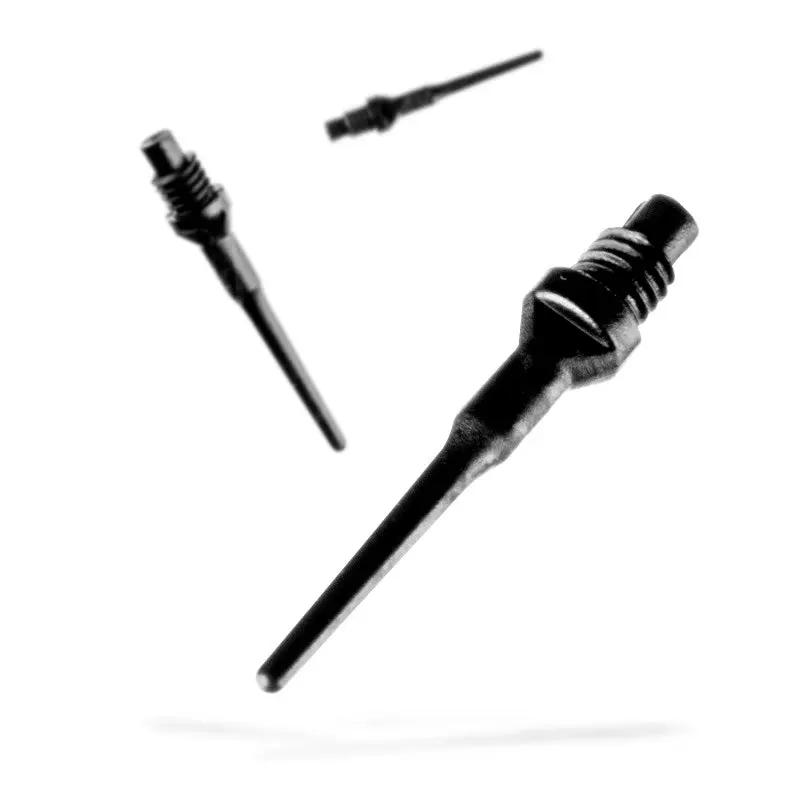 Viper Tufflex Tips II Soft Dart Tips - 2BA Thread, Black, 100-Count, Darts Gear, 1.25" Long