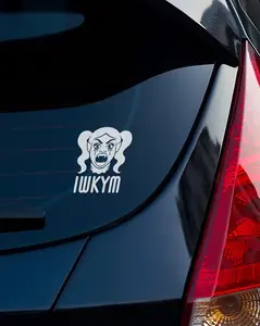 Samantha Dungeon Crawler Carl Car Sticker • I Will Kill Your Mother Sticker • Psamathe DCC • White Vinyl