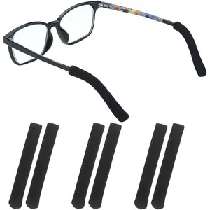 3 Pairs Upgrade Soft Eye Glasses Ear Grippers, Soft Knitted Cotton Glasses Ear Cushions, Glasses Ear Grips Non Slip, Suitable for Men Women   Work and Study