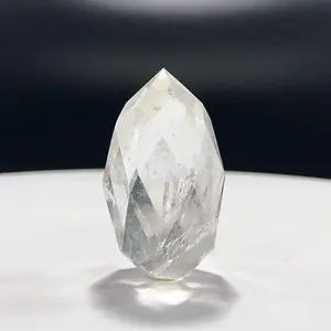 Clear quartz diamond carvings