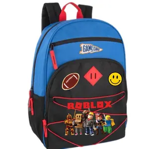 Roblox Customizable Gaming Backpack Personalized with Sport Patches for School & Gaming Adventures 17in x 12in x 5.5in Kids Durable Backpack