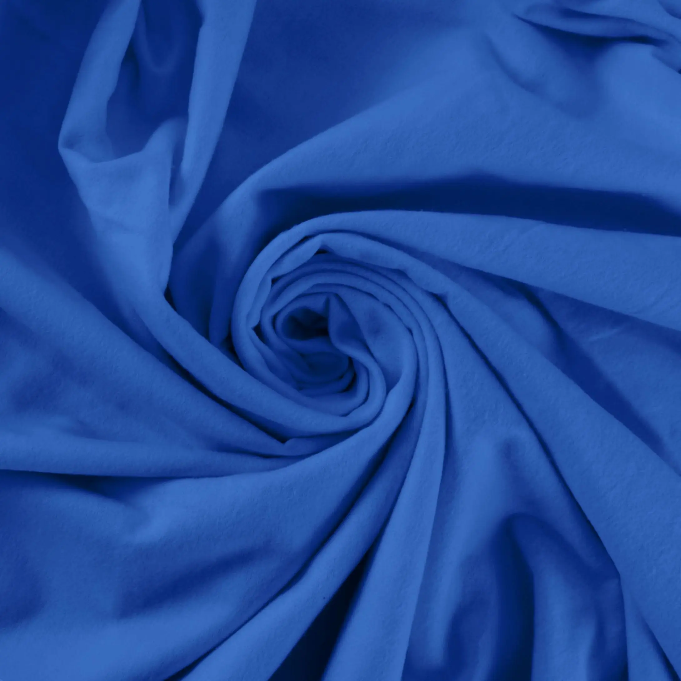 Cobalt Solid Cotton Flannel Fabric by the Yard – Medium to Heavy Weight Brushed Cotton