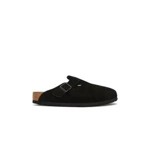 BIRKENSTOCK Boston Soft Footbed in Black